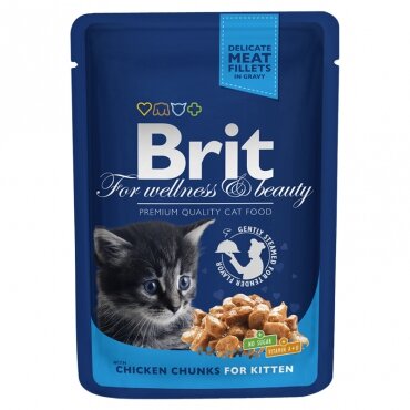 Brit Premium для кошенят Kitten курка (пауч) Brit Premium для кошенят Kitten курка (пауч)