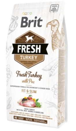 Brit Fresh Light, Fit and Slim (для дорослих собак), Turkey / pea (Індичка / горошок) Brit Fresh Light, Fit and Slim (для дорослих собак), Turkey / pea (Індичка / горошок)