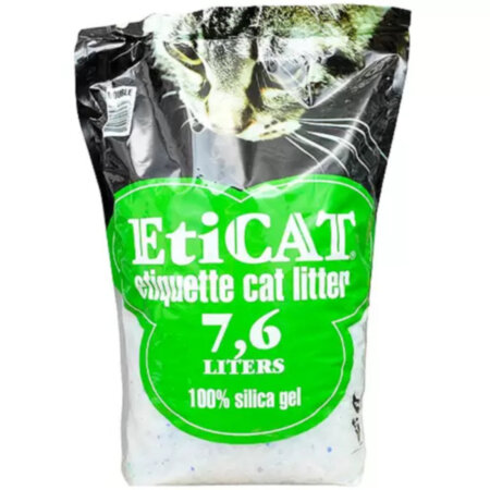 EtiCat / 7,6 л -сілікогель для котячого туалету EtiCat / 7,6 л -сілікогель для котячого туалету