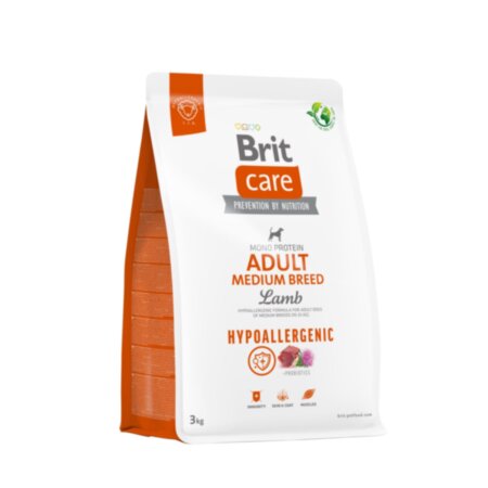 Brit Care HypoAllergenic для собак Adult MEDIUM breed, ягня Brit Care HypoAllergenic для собак Adult MEDIUM breed, ягня