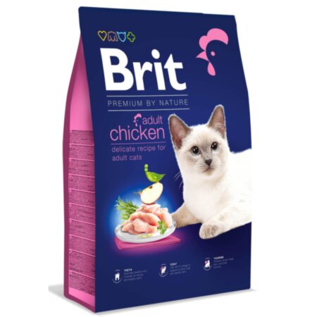 Brit Premium для котів Cat ADULT (курка)