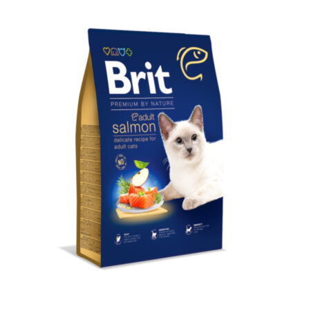 Brit Premium для котів Cat Adult, Salmon (Лосось)