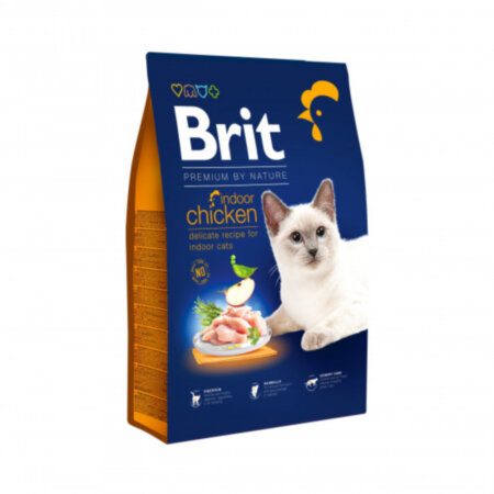 Brit Premium для котів Cat INDOOR (курка)