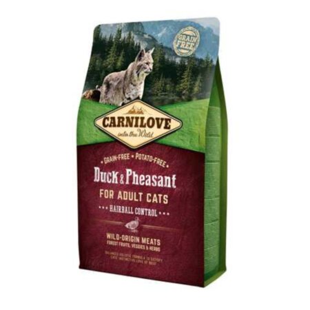 Carnilove Cat - Hairball Controll (для виведення шерсті), Duck & Pheasant (Качка і Фазан) Carnilove Cat - Hairball Controll (для виведення шерсті), Duck & Pheasant (Качка і Фазан)