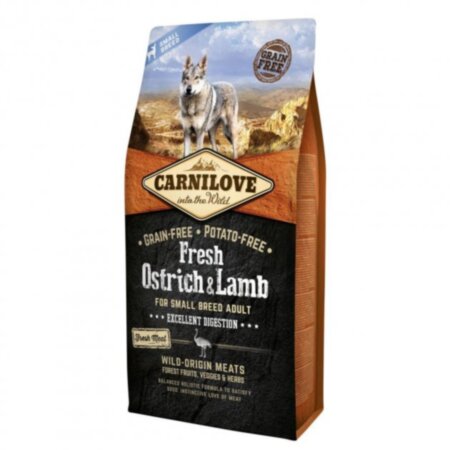 Carnilove Dog -Fresh Ostrich & Lamb (страус і ягня), Small Breed (для собак дрібних порід) Carnilove Dog -Fresh Ostrich & Lamb (страус і ягня), Small Breed (для собак дрібних порід)