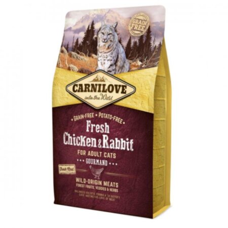 Carnilove Cat -Fresh Chicken & Rabbit (з куркою і кроликом) for Adult (для дорослих кішок) Carnilove Cat -Fresh Chicken & Rabbit (з куркою і кроликом) for Adult (для дорослих кішок)