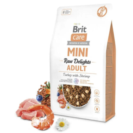 Brit Care DOG GF Mini Raw Delights_Turkey -для мініатюрних собак, свіжа Індичка Brit Care DOG GF Mini Raw Delights_Turkey -для мініатюрних собак, свіжа Індичка