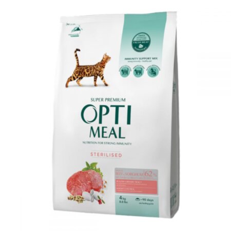 Optimeal для котів STERILIZED (Яловичина, сорго) Optimeal для котів STERILIZED (Яловичина, сорго)