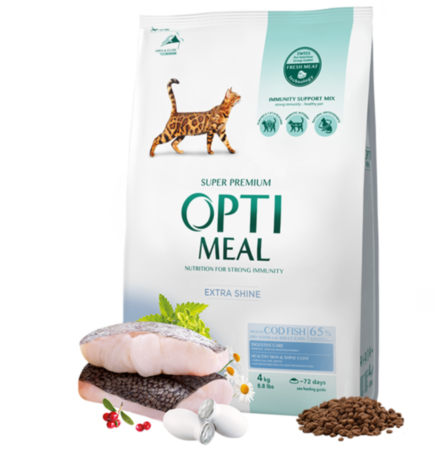 Optimeal для дорослих котів (Тріска) Optimeal для дорослих котів (Тріска)