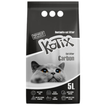 KOTIX Білий Бентонітовий наповнювач, "Extra Activated Carbon" (Активіроване вугілля)