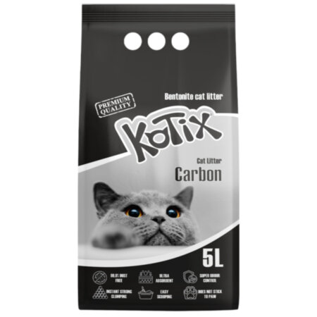 KOTIX Білий Бентонітовий наповнювач, "Extra Activated Carbon" (Активіроване вугілля) KOTIX Білий Бентонітовий наповнювач, "Extra Activated Carbon" (Активіроване вугілля)