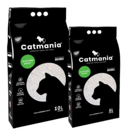 CATMANIA білий бентонітовий наповнювач, Алое-вера