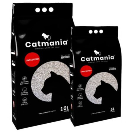 CATMANIA -Бентонітовий наповнювач Білий натуральний (без запаху) CATMANIA -Бентонітовий наповнювач Білий натуральний (без запаху)