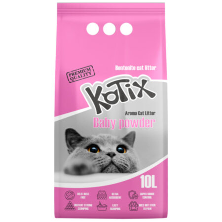KOTIX -Бентонітовий наповнювач білий Baby Powder (Дитяча присипка) KOTIX -Бентонітовий наповнювач білий Baby Powder (Дитяча присипка)