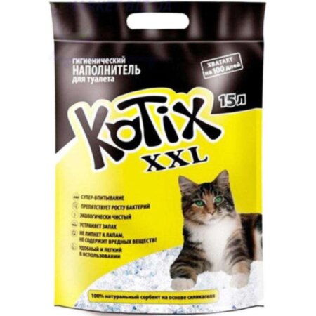 KOTIX / 15 л -силікогелевий наповнювач для котячого туалету