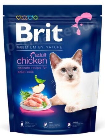 Brit Premium для котів Cat Adult (курка) -Акція
