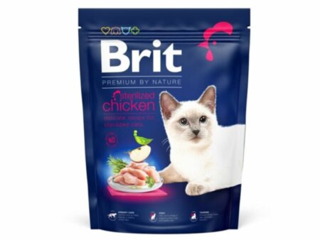 Brit Premium для котів Cat STERILISED (курка) -Акція