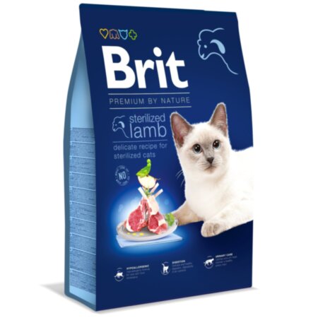Brit Premium для котів Cat STERILIZED (ягня)