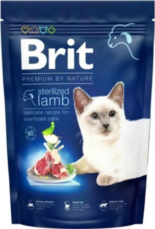 Brit Premium для котів Cat Sterilised (Ягня) -Акція