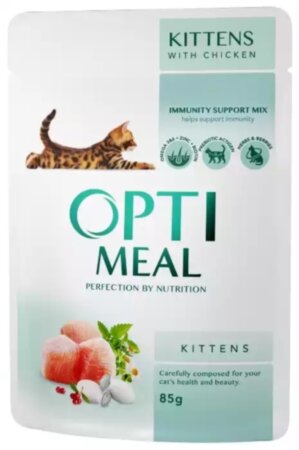 Optimeal для кошенят (курка), пауч Optimeal для кошенят (курка), пауч