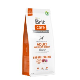 Brit Care HypoAllergenic для собак Adult MEDIUM breed, Ягня -Акція