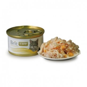 BRIT Care для котів Куряча грудка, сир, (консерва) BRIT Care для котів Куряча грудка, сир, (консерва)