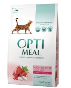 Optimeal для дорослих котів (телятина)