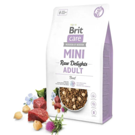 Brit Care DOG Mini GF Raw Delights_Beef -для мініатюрних собак, свіжа яловичина Brit Care DOG Mini GF Raw Delights_Beef -для мініатюрних собак, свіжа яловичина